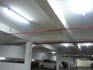 T8 LED tube used in a Penang Hotel Car Park, Sep2011