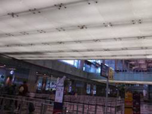 Arrival Hall Front Entrance Link Bridge Ceiling