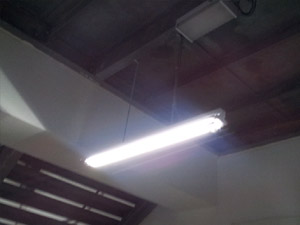 Motion-Sensor LED tube at IKEA Tampines, Singapore