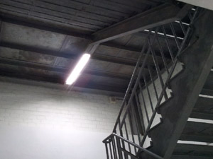Motion-Sensor LED tube at IKEA Tampines, Singapore